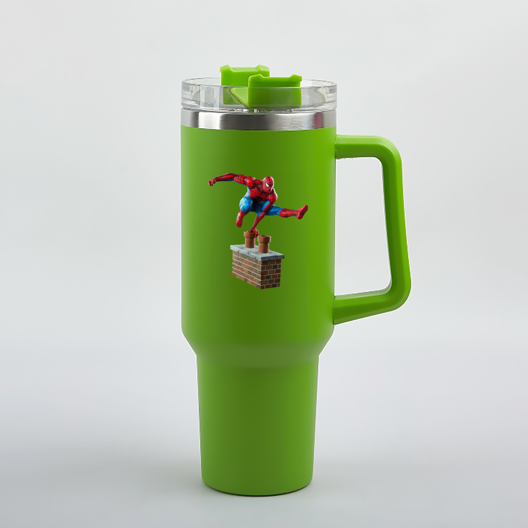 （画像用） Spider Man スパイダーマン 1200mL車用タンブラー（カラープリント）